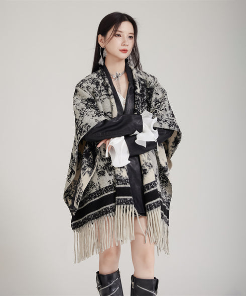 Ink Jacquard Stole